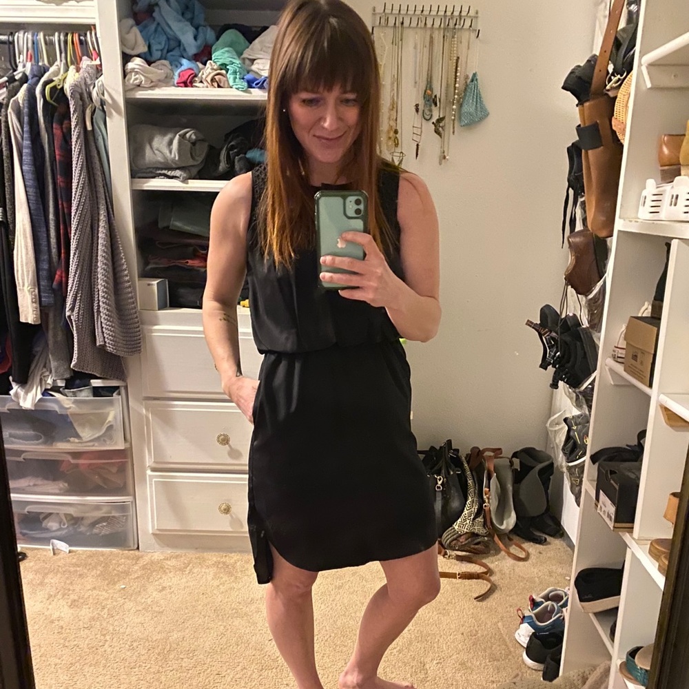 Black sleeveless Jessica Simpson dress-size XS